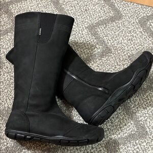 KEEN Black Tall Waterproof Zip Side Boots